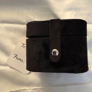 Faux Velvet Jewelry Case